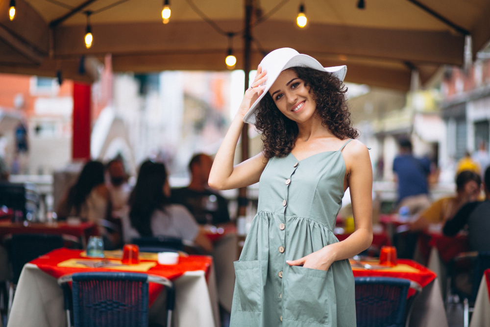 beautiful female at dinning area while explore lahore pakistan with booking.com lahore