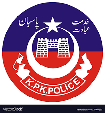 Front view of a Haripur police station building with signage and official vehicles