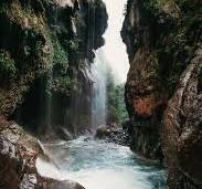 Umrala Waterfall cascading through lush green hills near Havelian, Khyber Pakhtunkhwa