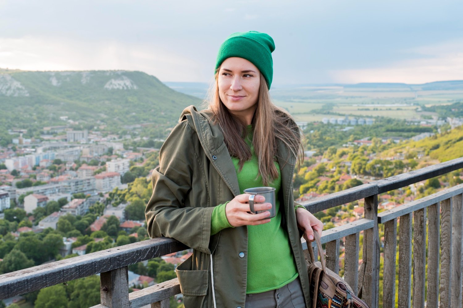 Beautiful female Tourist at Shimla Hill Abbottabad